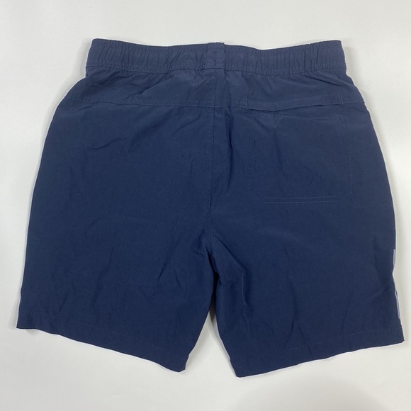 Kenneth Cole Navy Blue Lined Shorts Drawstring Waist Size Small - Picture 2 of 10